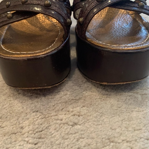 J VINCENT BEAD WEDGES HEELS SIZE 6 - Picture 3 of 10